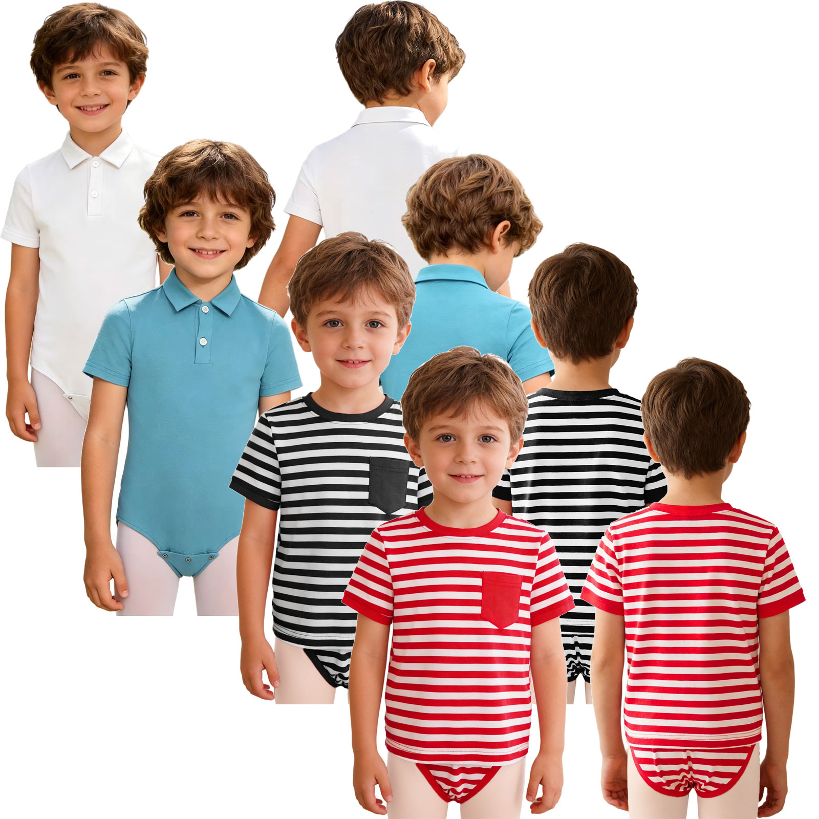 Summer Clothing Boys - Pakaian Leotard Adaptif Kebutuhan Khusus Anak-anak