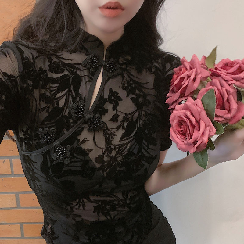 Summer Clothing Aesthetic - Kemeja Musim Panas Gaya Cina Wanita