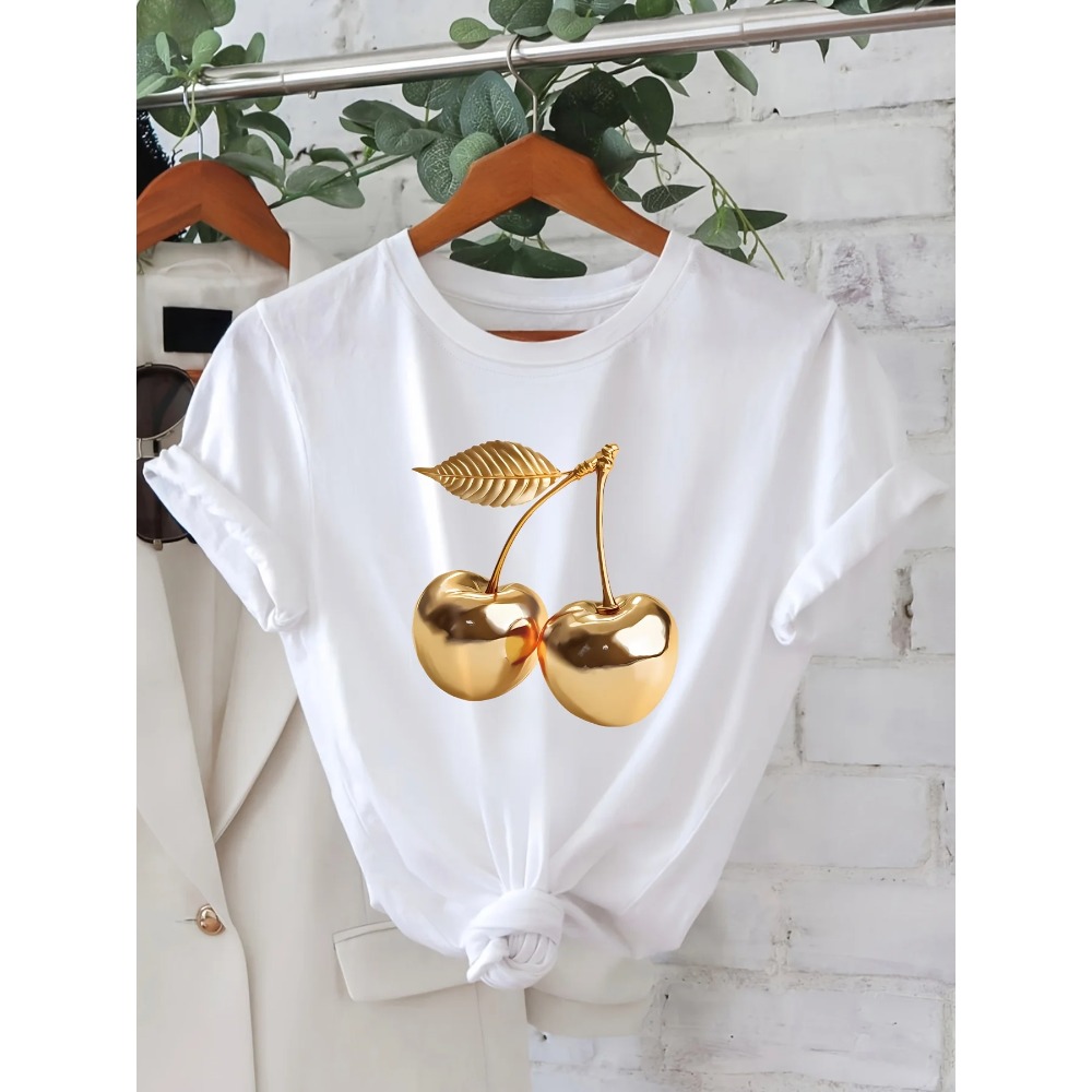 Summer Clothing Aesthetic - Kaos Kasual Musim Panas Wanita dengan