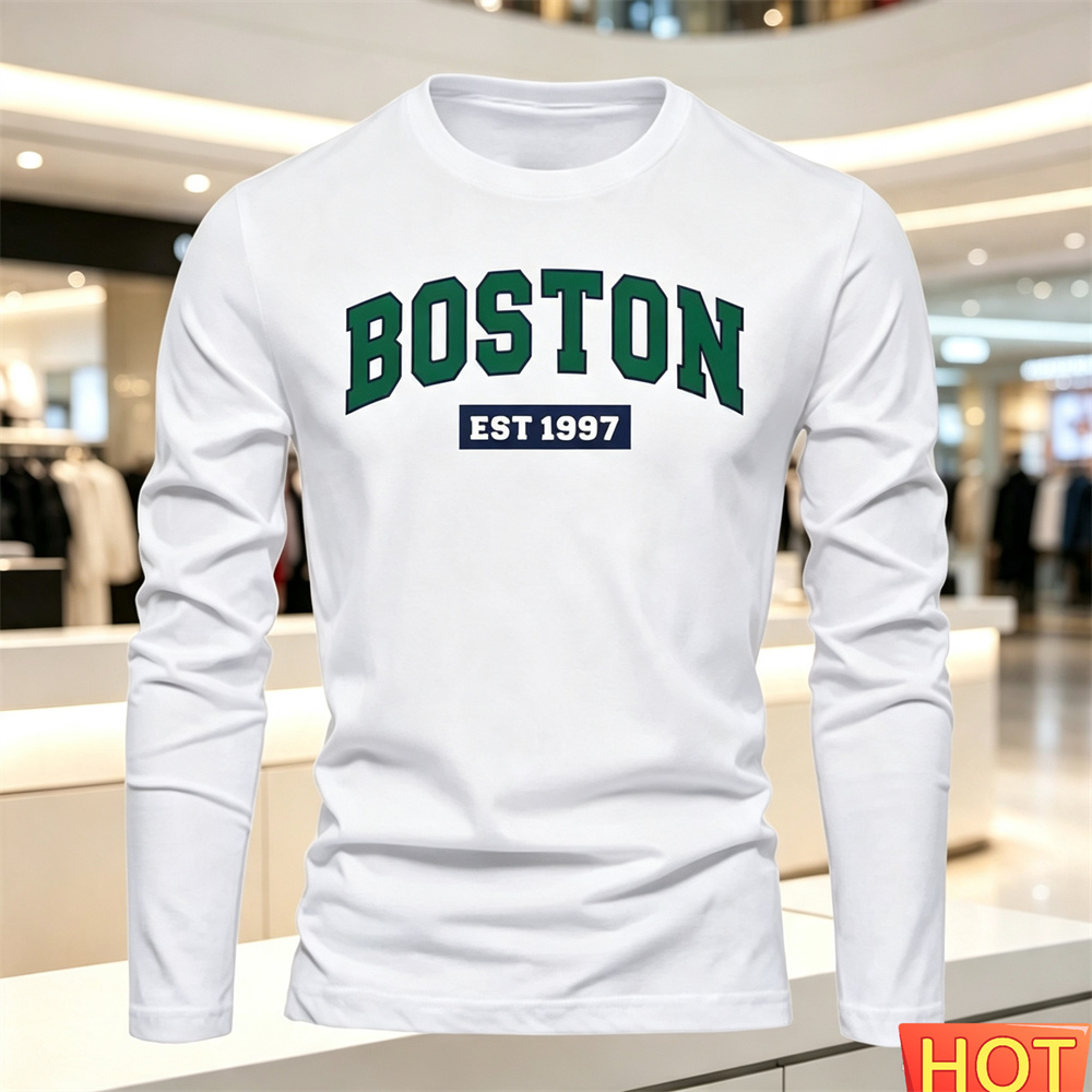 Summer Clothing Mens - Kaos Lengan Panjang Pria Musim Gugur