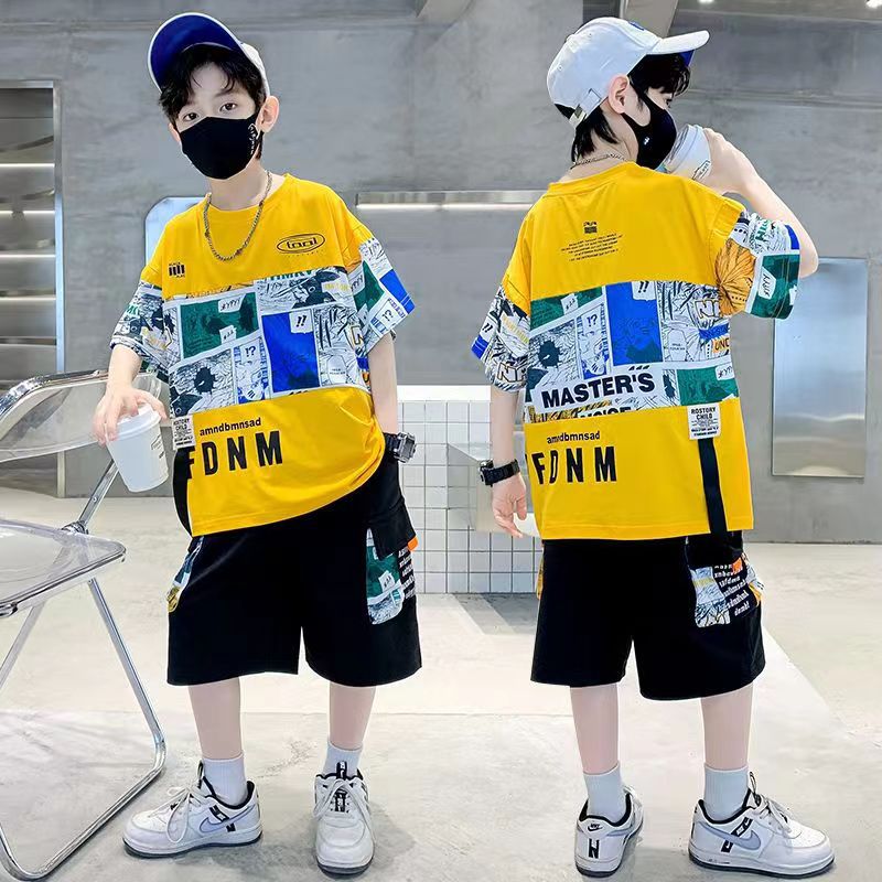 Summer Clothing Drawing For Kids - Set Pakaian Remaja Laki-laki Kaus Lengan