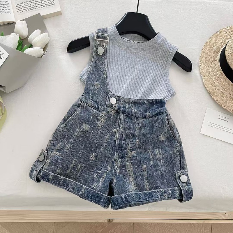 Summer Clothing Drawing For Kids - Set Pakaian Anak-anak Kaus Tank Top