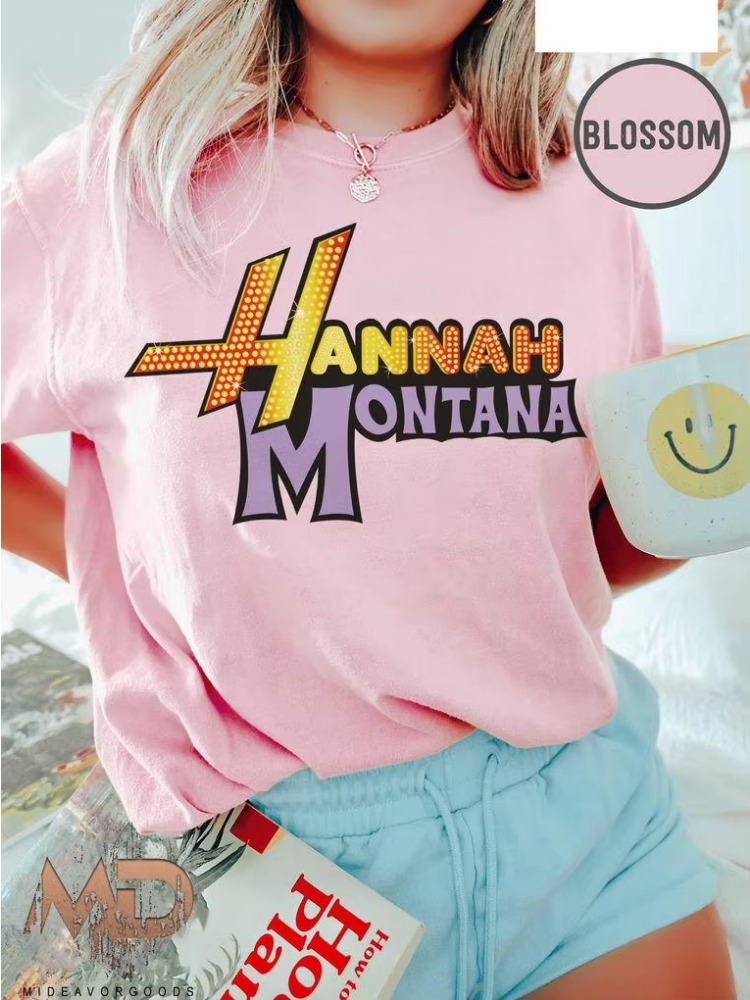 Summer Clothing Logo - Kaus Logo Hannah Montana Baru Pakaian
