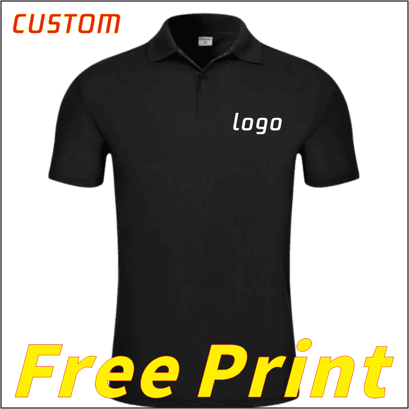 Summer Clothing Logo - Warna murni musim panas polo kaos