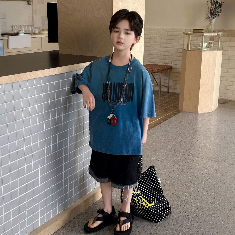 Summer Clothing Range - Celana Pendek Denim Musim Panas Anak