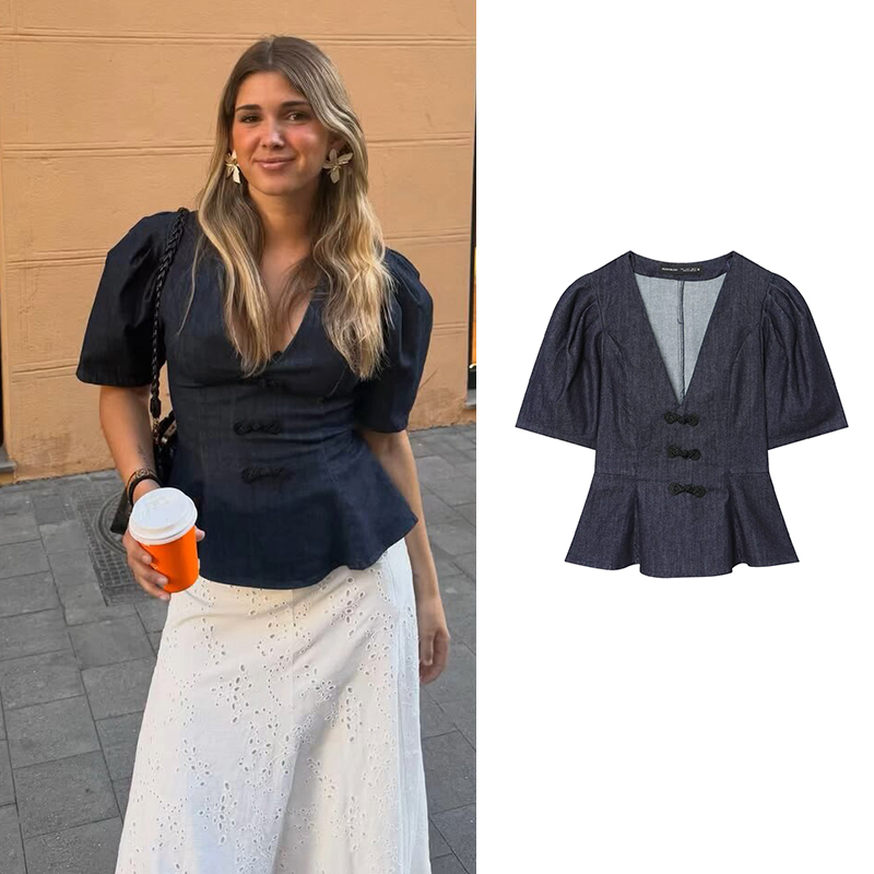 Summer Youth Clothing - Kemeja Blus Denim Wanita 2026 Musim