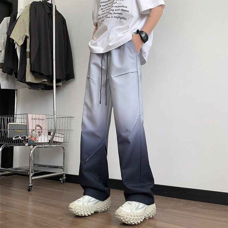 Summer Youth Clothing - Celana Lurus Kasual Pria Longgar Warna