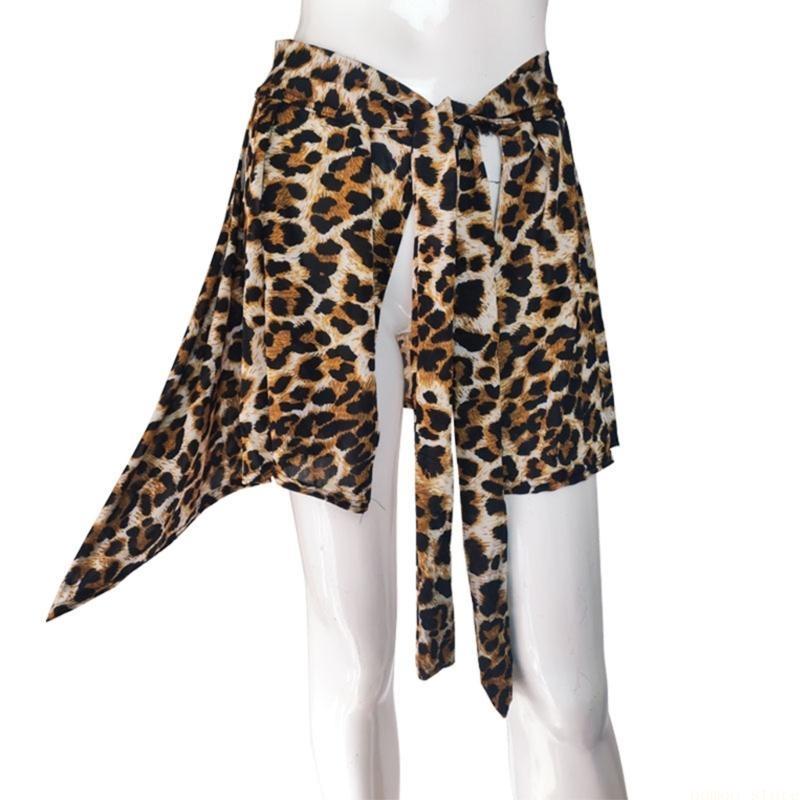Sarong Pareo Wrap - 31BF Wanita Macan Tutul Cetak Pantai