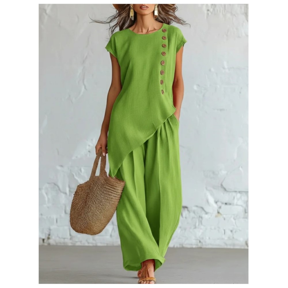 Zara Summer Clothing For Women - Atasan Kasual Musim Panas Kerah O