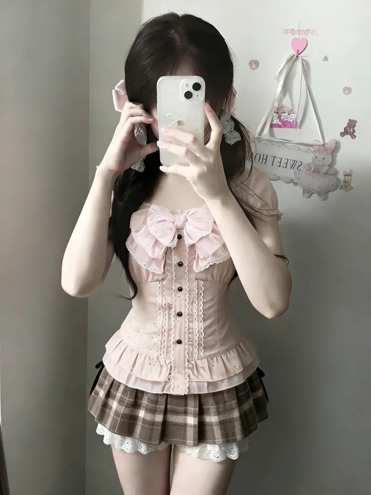 Summer Alt Clothing - Set Tiga Potong Manis Ala Jepang