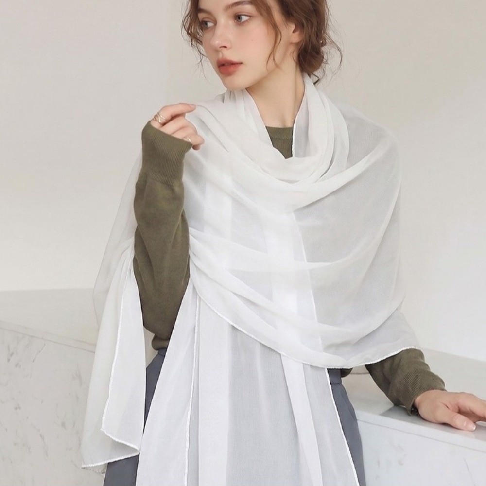 Selendang Tipis Warna Solid Sy - Sarong Pareo Wrap ulasan dan harga