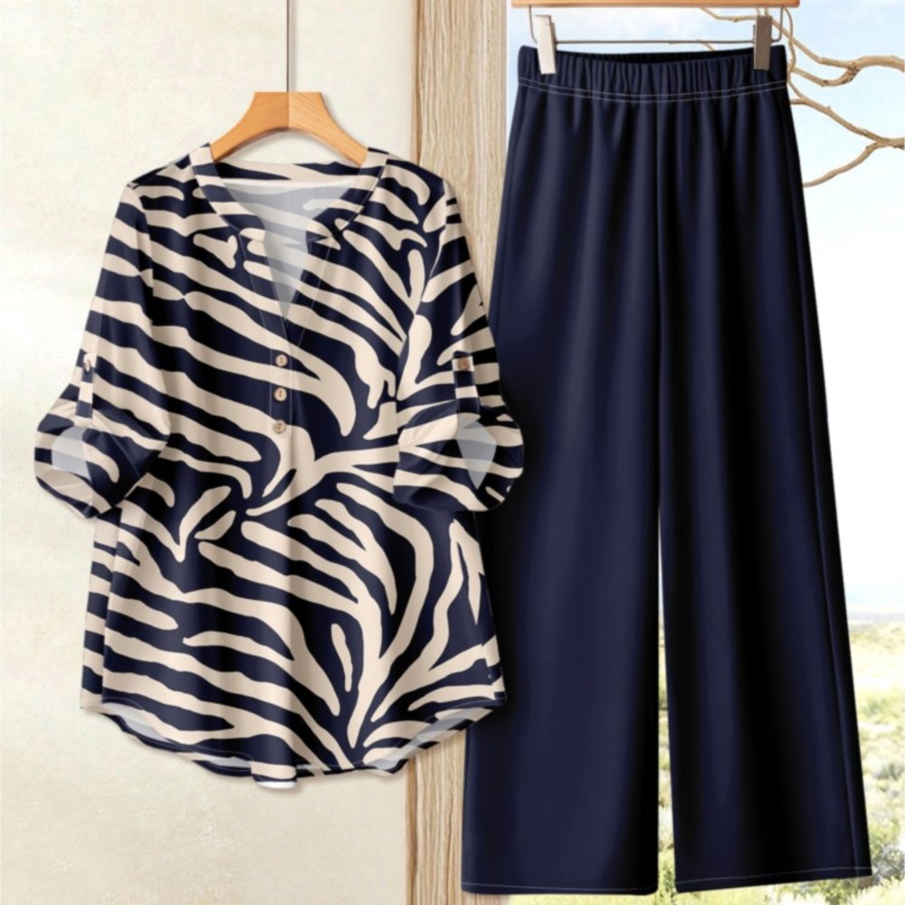 Setelan 2 Potong Wanita: Kemej - Zara Summer Clothing For Women ulasan dan harga