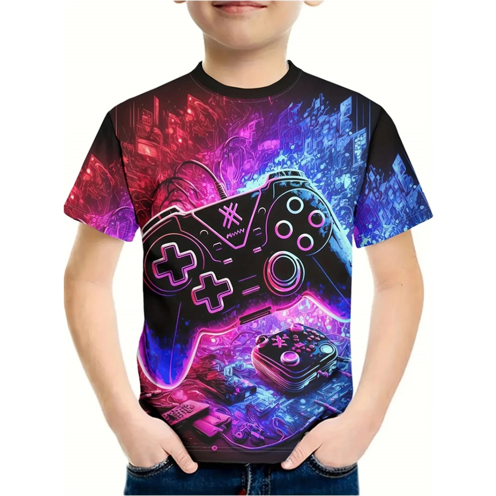 T-Shirt untuk Anak Laki-laki K - Summer Clothing Drawing For Kids ulasan dan harga