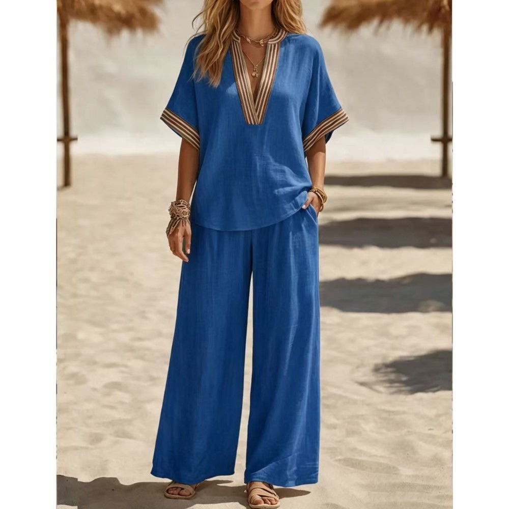 Celana T-shirt Kerah V Lengan  - Zara Summer Clothing For Women ulasan dan harga
