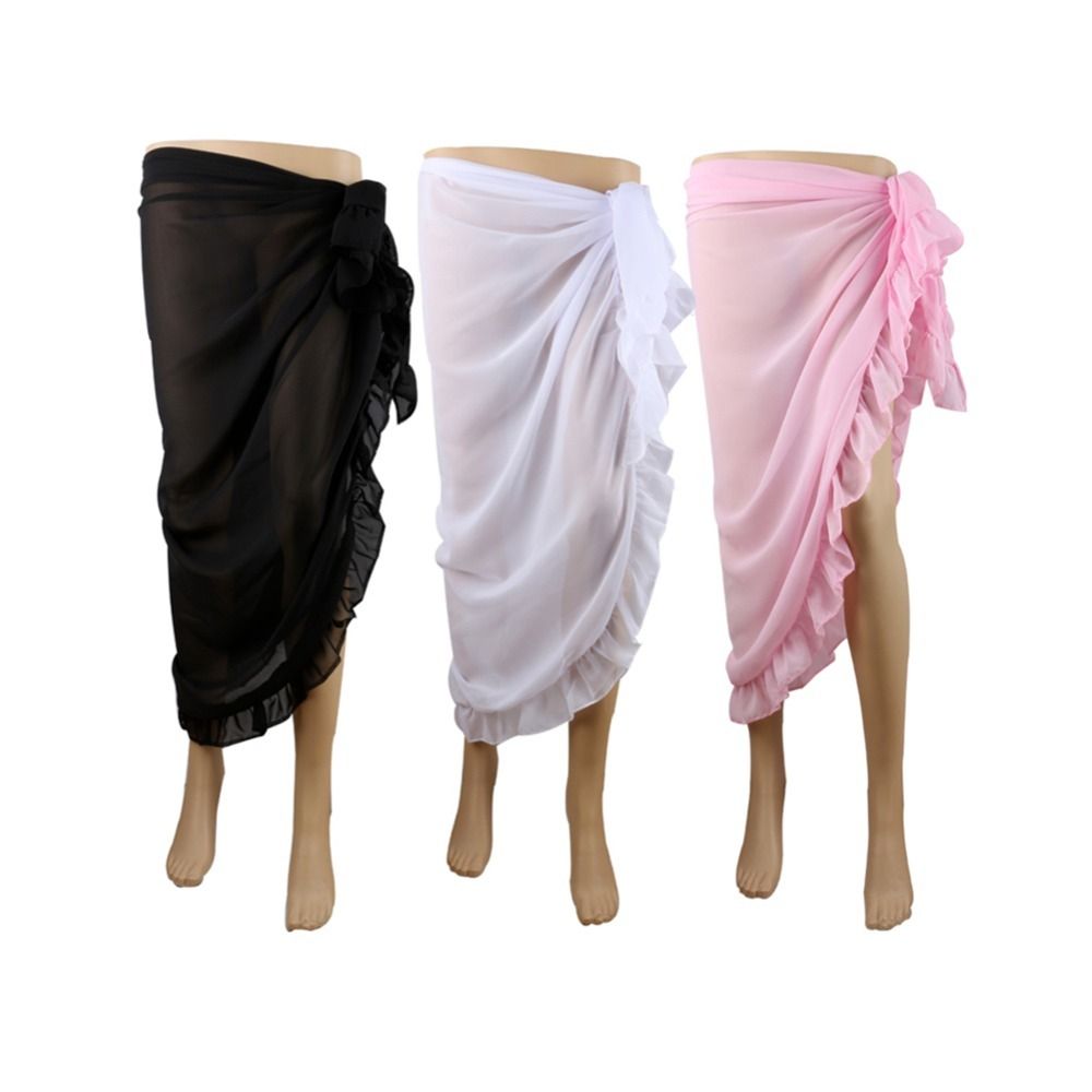 Sarung Pantai Desain Ruffle Ba - Sarong Pareo Wrap ulasan dan harga
