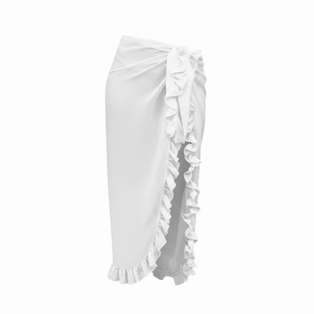 Sarung Pantai Desain Ruffle Ba - Sarong Pareo Wrap ulasan dan harga