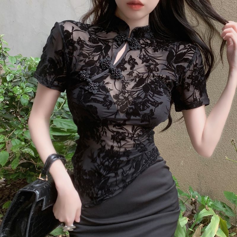 Kemeja Musim Panas Gaya Cina W - Summer Clothing Aesthetic ulasan dan harga