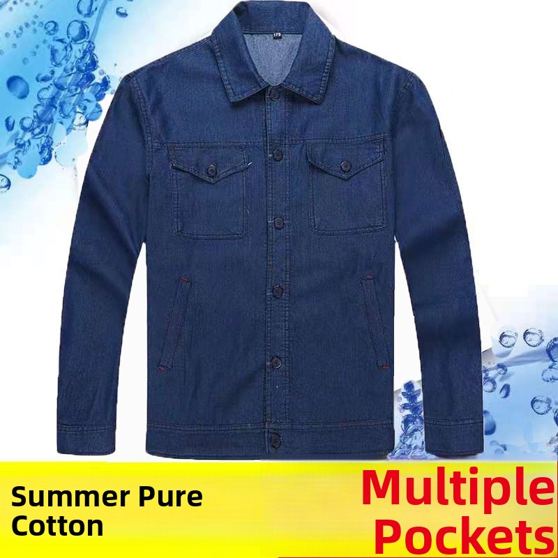 Setelan Pakaian Kerja Denim Ri - Summer Clothing Sets Men ulasan dan harga