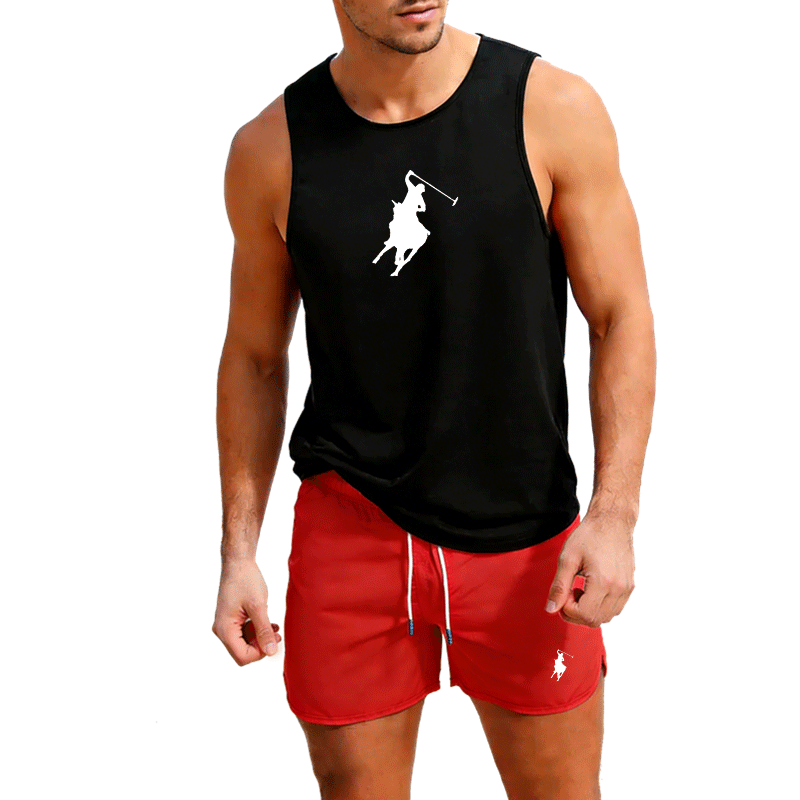 Set Rompi dan Celana Pendek Mu - Summer Clothing Mens ulasan dan harga