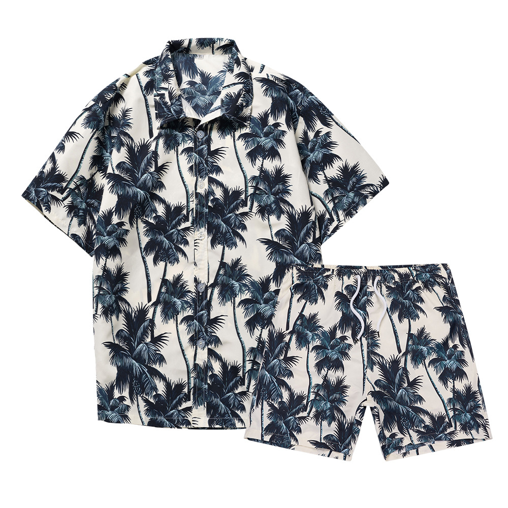 Setelan Kemeja Pria Motif Poho - Summer Clothes Fashion ulasan dan harga