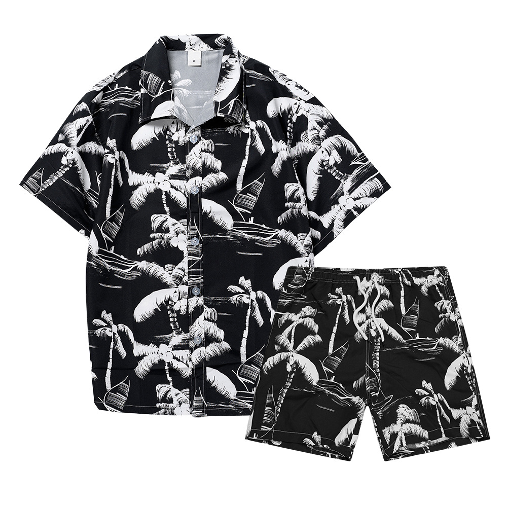 Setelan Kemeja Pria Motif Poho - Summer Clothes Fashion ulasan dan harga