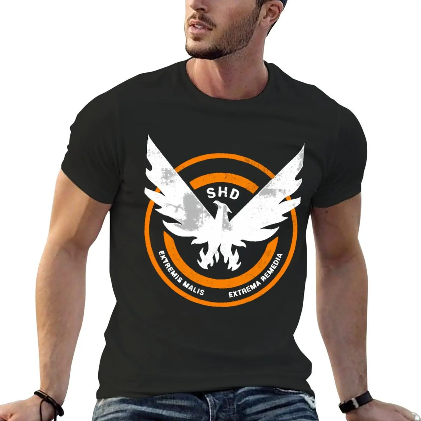 T-Shirt 2 Logo Grunge divisi S - Summer Clothing Logo ulasan dan harga