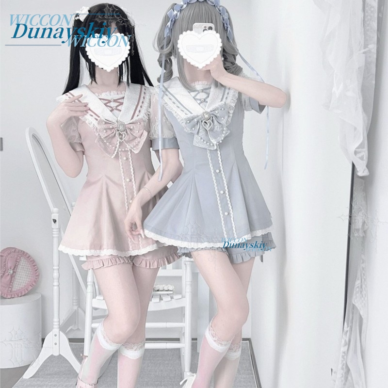 Set Gaun Kerah Pelaut Renda Pi - Summer Alt Clothing ulasan dan harga