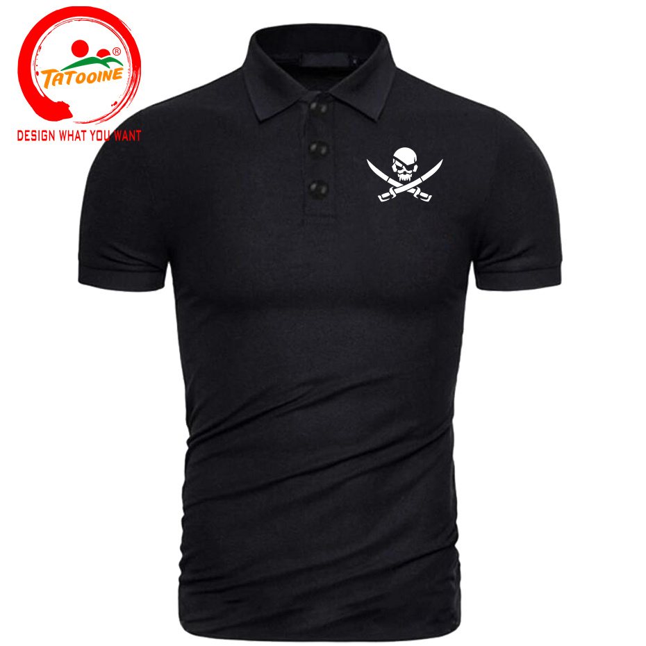Kaus Polo motif Logo bajak lau - Summer Clothing Logo ulasan dan harga