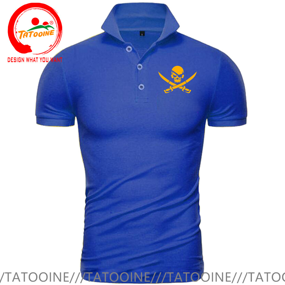 Kaus Polo motif Logo bajak lau - Summer Clothing Logo ulasan dan harga