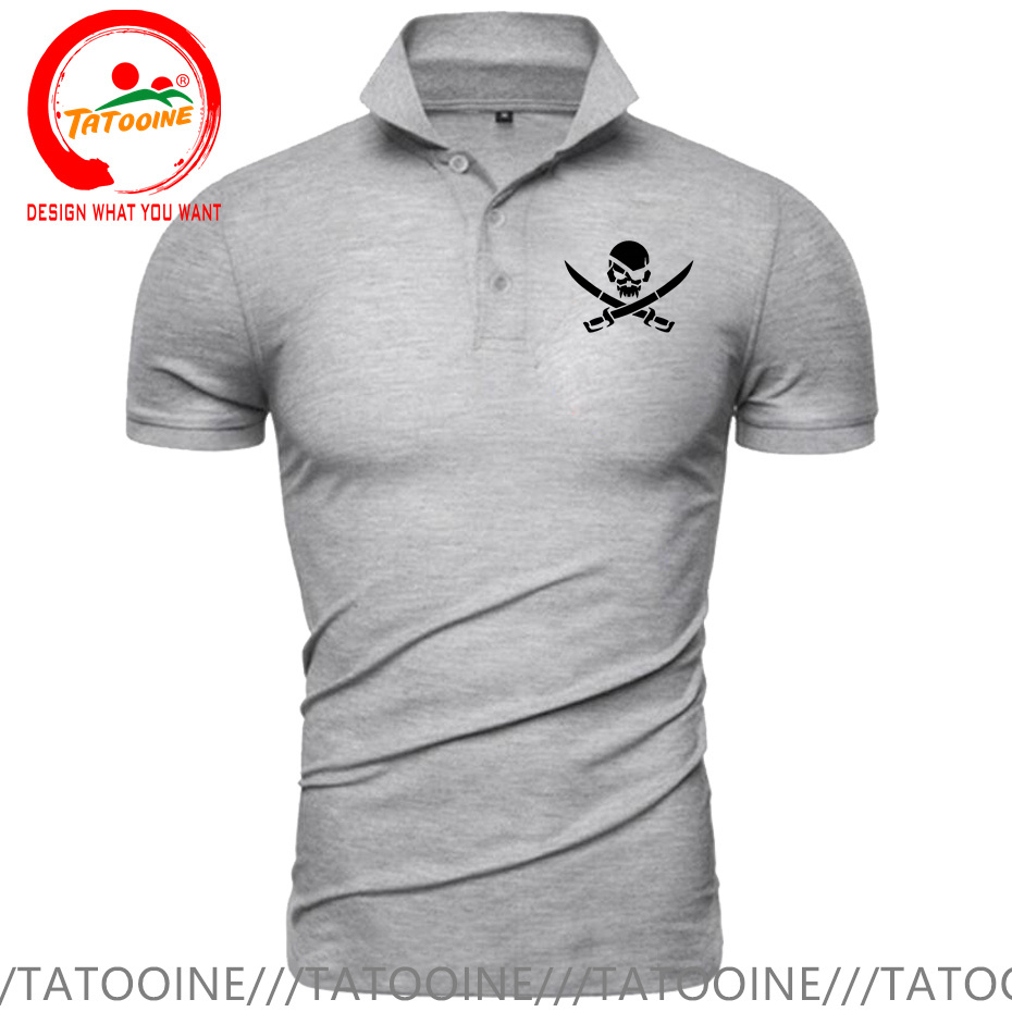 Kaus Polo motif Logo bajak lau - Summer Clothing Logo ulasan dan harga