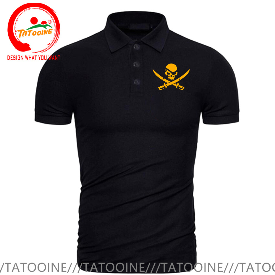 Kaus Polo motif Logo bajak lau - Summer Clothing Logo ulasan dan harga
