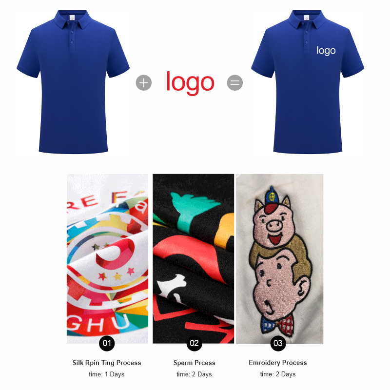 KAISING Kemeja Polo Katun Murn - Summer Clothing Logo ulasan dan harga