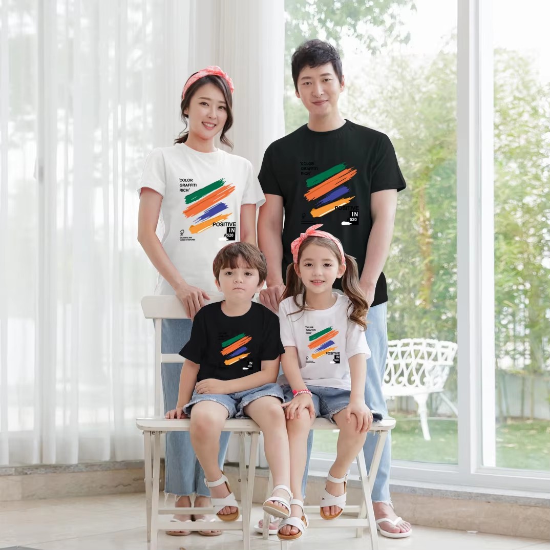 Kaos Keluarga Seragam Musim Pa - Summer Clothing Drawing For Kids ulasan dan harga