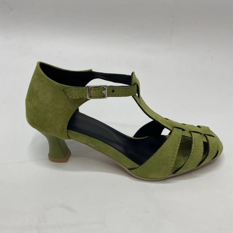 Sandal Wanita Hijau Suede Kitt - Summer Clothing Modest ulasan dan harga