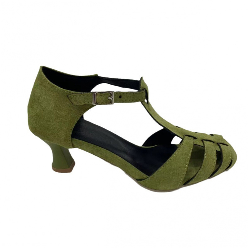 Sandal Wanita Hijau Suede Kitt - Summer Clothing Modest ulasan dan harga