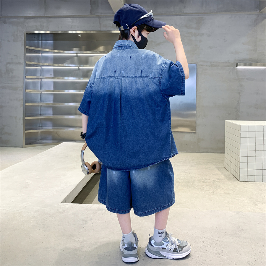 Setelan Denim Musim Panas Mewa - Summer Clothing Drawing For Kids ulasan dan harga