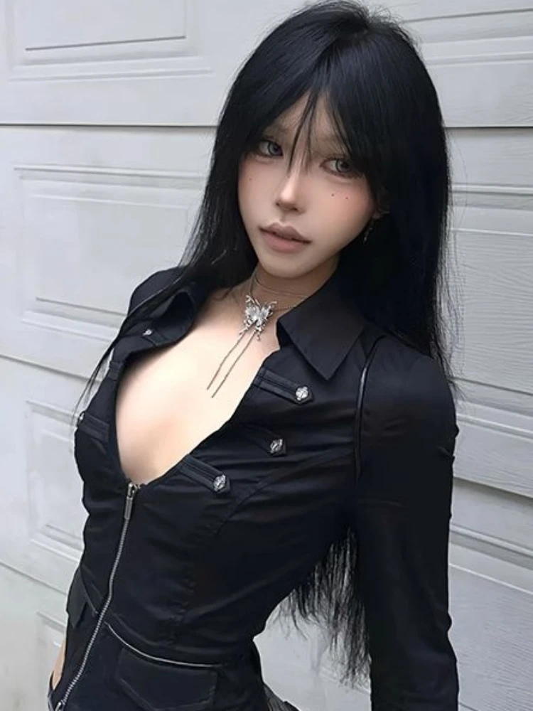 Y2k Blus Seksi Wanita Estetika - Summer Clothing Aesthetic ulasan dan harga