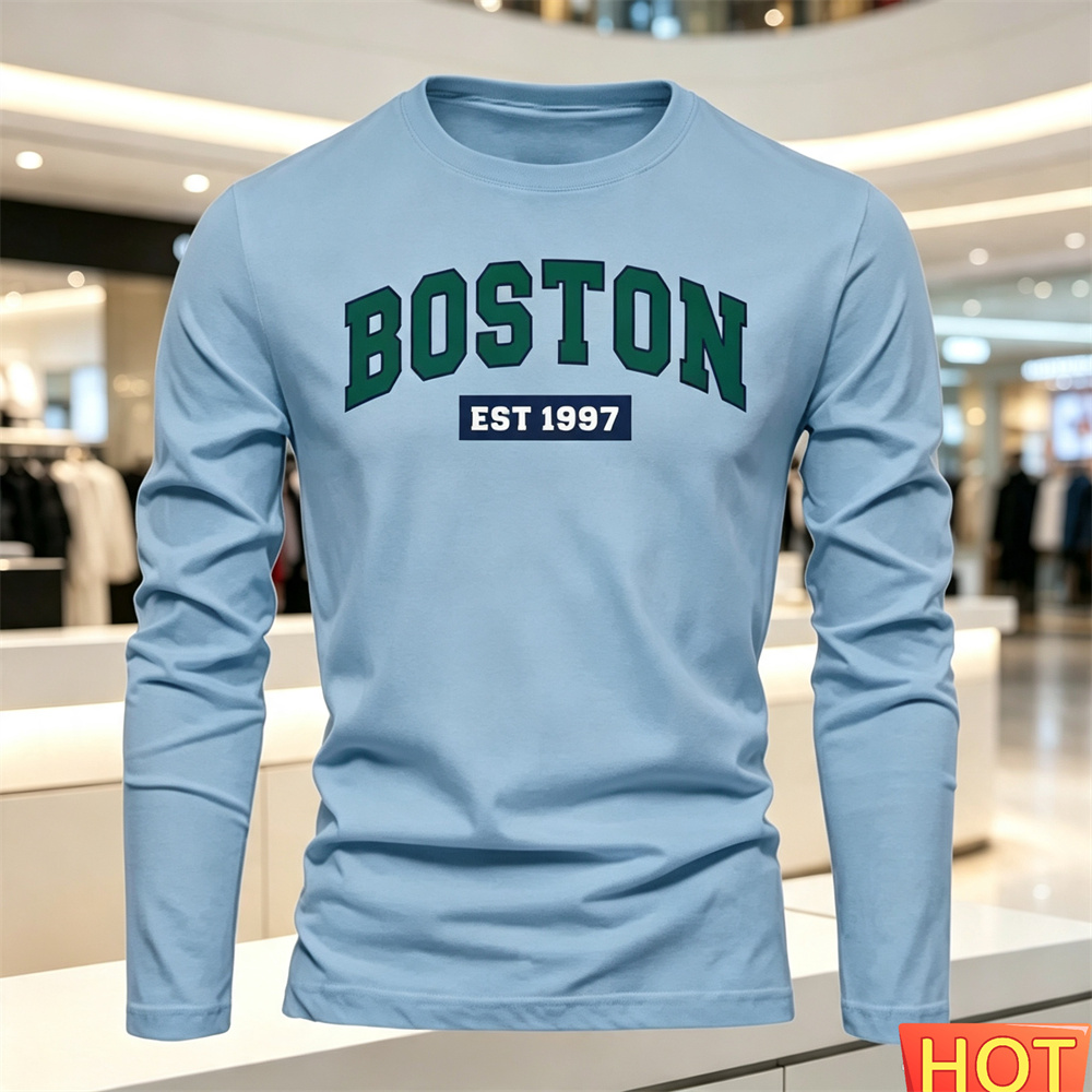 Kaos Lengan Panjang Pria Musim - Summer Clothing Mens ulasan dan harga