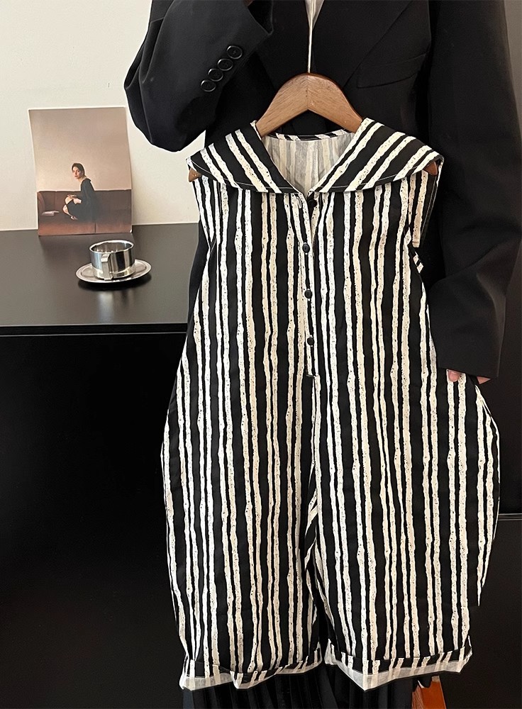 Jumpsuit Bergaris Kontras Berg - Summer Clothing Boys ulasan dan harga