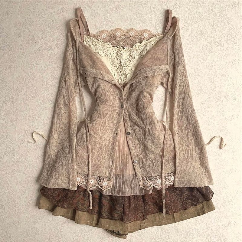Set Rok 2 Potong Vintage Ameri - Summer Alt Clothing ulasan dan harga