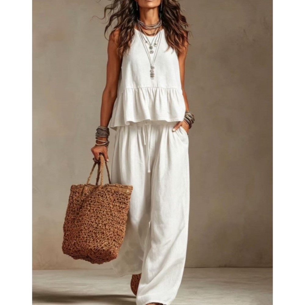 Setelan 2 potong Kaos Tanpa Le - Zara Summer Clothing For Women ulasan dan harga