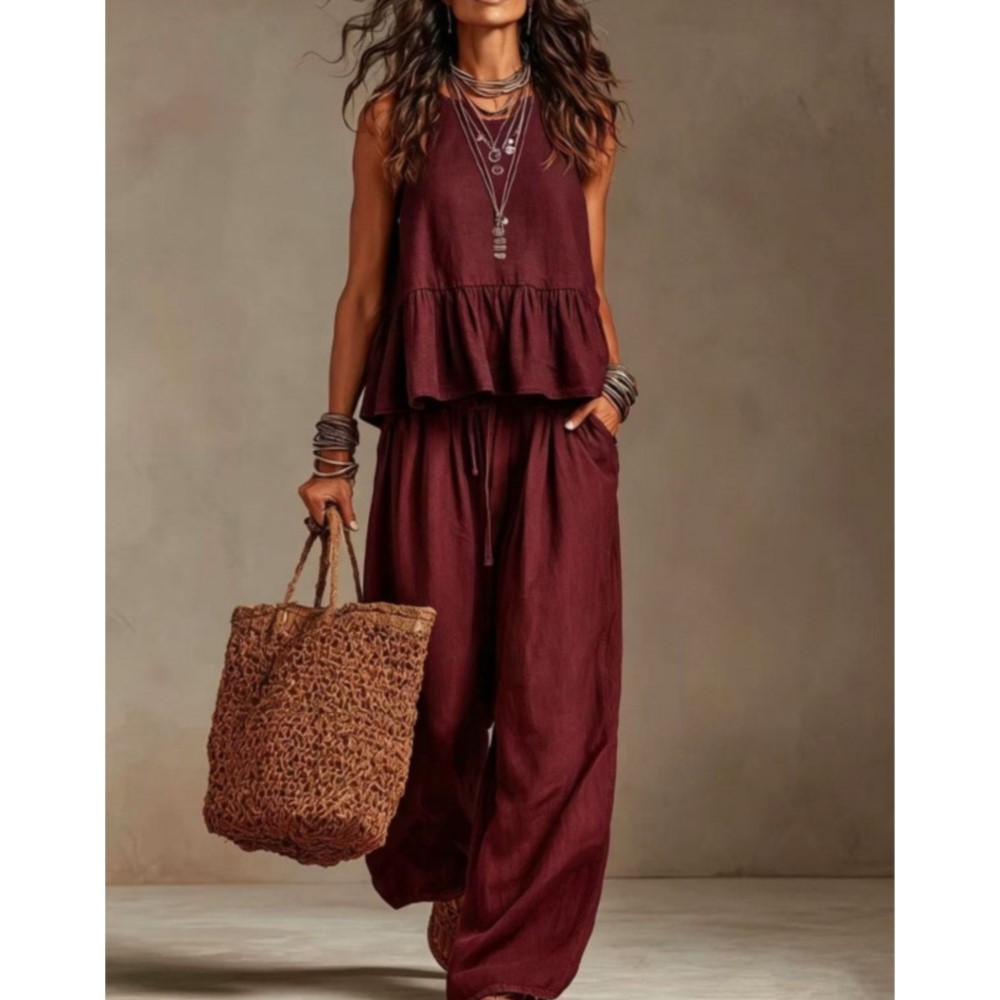 Setelan 2 potong Kaos Tanpa Le - Zara Summer Clothing For Women ulasan dan harga