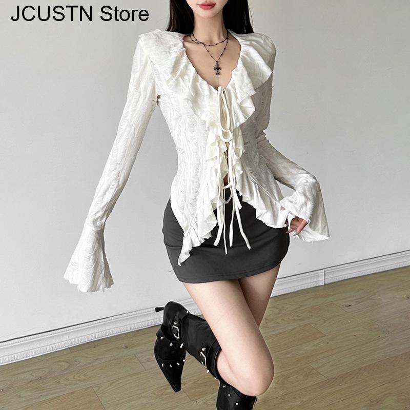 Y2K pakaian estetik wanita len - Summer Clothing Aesthetic ulasan dan harga