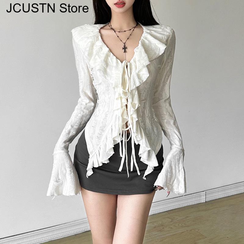 Y2K pakaian estetik wanita len - Summer Clothing Aesthetic ulasan dan harga
