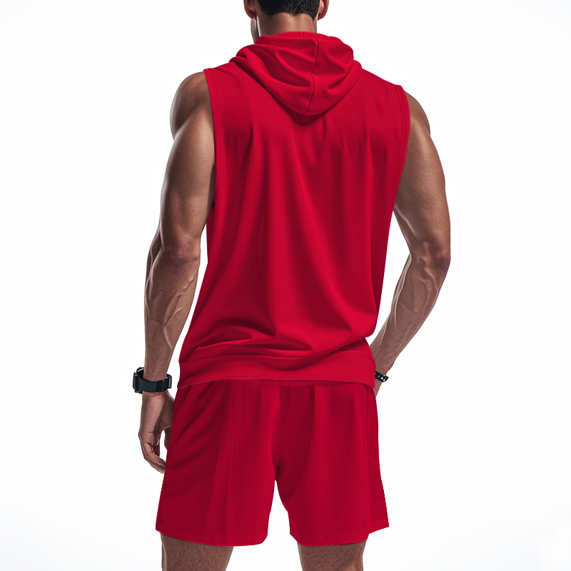 Setelan Hoodie Tanpa Lengan Pr - Summer Clothing Sets Men ulasan dan harga