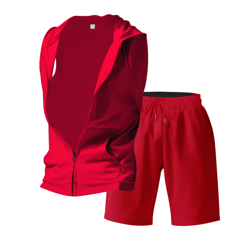 Setelan Hoodie Tanpa Lengan Pr - Summer Clothing Sets Men ulasan dan harga
