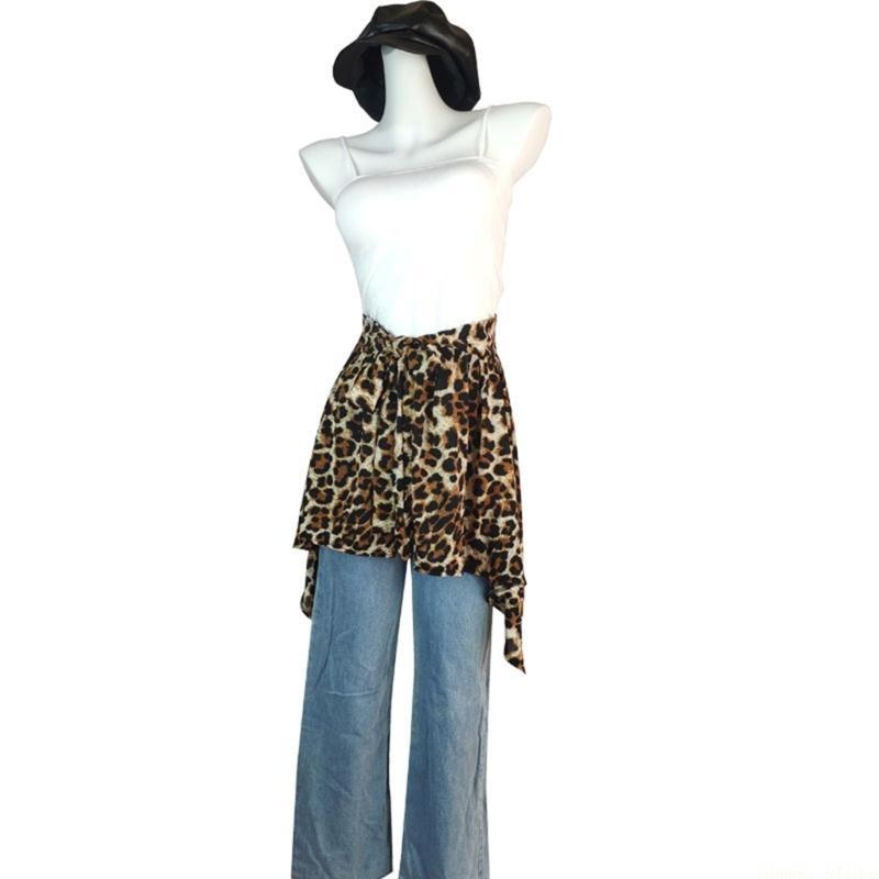 31BF Wanita Macan Tutul Cetak  - Sarong Pareo Wrap ulasan dan harga