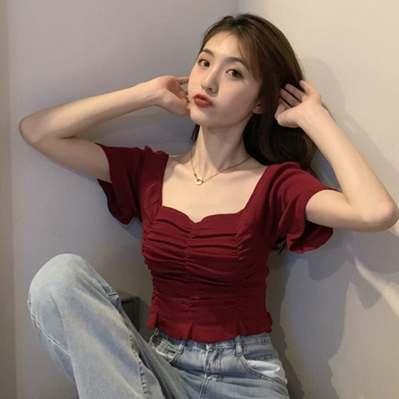 Blus Rajut Wanita Model Ruffle - Summer Youth Clothing ulasan dan harga