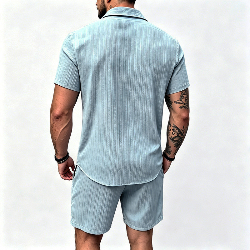 Setelan Kemeja Lengan Pendek K - Summer Clothing Sets Men ulasan dan harga