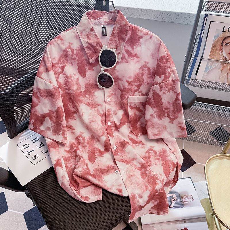 Atasan Kemeja Kancing Cetak Le - Summer Youth Clothing ulasan dan harga